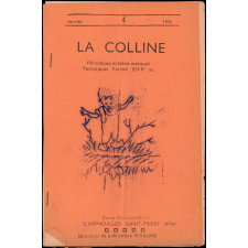Journal scolaire Freinet. La colline. N°4, janvier, 1955.