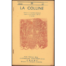 Journal scolaire Freinet. La colline. N°20, janvier, 1957.