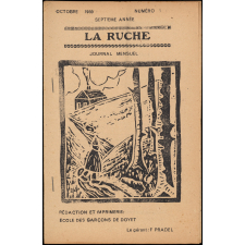 Journal scolaire Freinet. La ruche. N°1, octobre, 1950.
