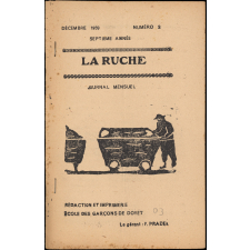Journal scolaire Freinet. La ruche. N°3, décembre, 1950.