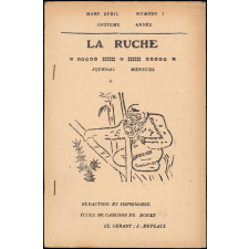 Journal scolaire Freinet. La ruche. N°5, mars avril, [1954].