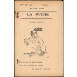 Journal scolaire Freinet. La ruche. N°1, septembre octobre, 1954.