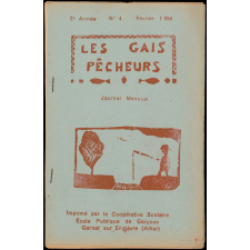 Journal scolaire Freinet. Les gais pêcheurs. N°4, février, 1954.