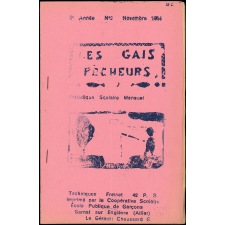 Journal scolaire Freinet. Les gais pêcheurs. N°2, novembre, 1954.