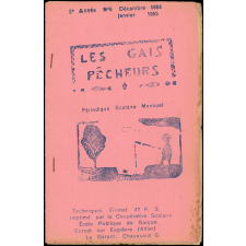 Journal scolaire Freinet. Les gais pêcheurs. N°6, janvier, 1955.