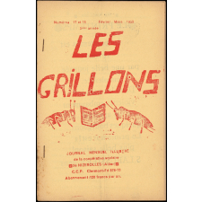 Journal scolaire Freinet. Les grillons. N°17 et 18, février mars, 1953.