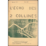 Journal scolaire Freinet. L'écho des 2 collines. N°3, mars, 1962.