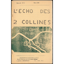 Journal scolaire Freinet. L'écho des 2 collines. N°3, mars, 1962.