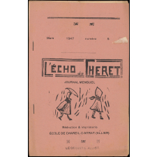Journal scolaire Freinet. L'écho de Chéret. N°5, mars, 1947.