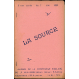 Journal scolaire Freinet. La source. N°7, mai, 1951.