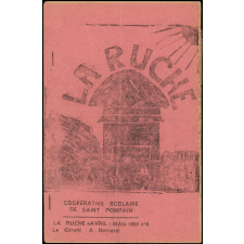 Journal scolaire Freinet. La ruche. N°6, avril mai, 1955.