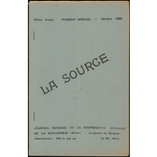 Journal scolaire Freinet. La source. N° spécial, octobre, 1948.