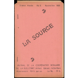 Journal scolaire Freinet. La source. N°2, novembre, 1950.