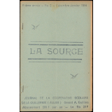 Journal scolaire Freinet. La source. N°2, janvier, 1954.
