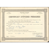 Certificat d'études primaires. 
