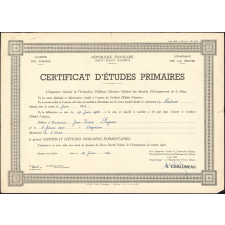 Certificat d'études primaires. 