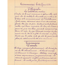 Cahier de devoirs