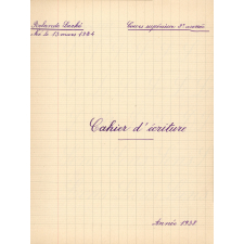 Cahier d'écriture