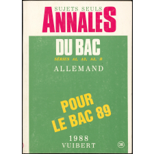 Annales du bac 1988 : allemand