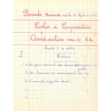 Cahier de compositions