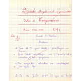 Cahier de compositions