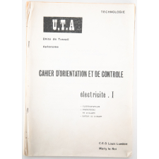 Unité de travail autonome : Cahier d'orientation et de contrôle