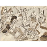 Production plastique fonds Burel. Tapisserie de Bayeux. 