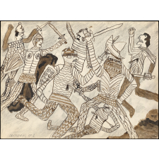 Production plastique fonds Burel. Tapisserie de Bayeux.