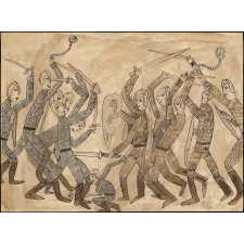 Production plastique fonds Burel. Tapisserie de Bayeux.