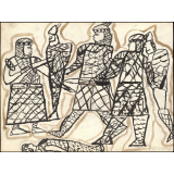 Production plastique fonds Burel. Tapisserie de Bayeux. 