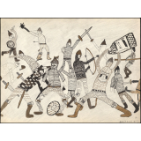 Production plastique fonds Burel. Tapisserie de Bayeux. 
