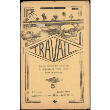 Journal scolaire Freinet. Travail. N°5, janvier, 1954.