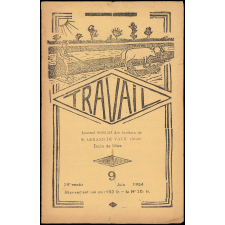 Journal scolaire Freinet. Travail. N°9, juin, 1954.
