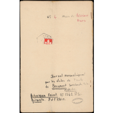Journal scolaire Freinet. Crête des Cévennes. N°4, février mars, [1951].