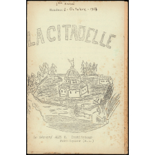 Journal scolaire Freinet. La citadelle. N°1, octobre, 1953.