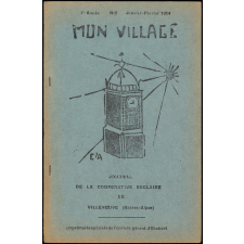 Journal scolaire Freinet. Mon village. N°2, janvier février, 1954.