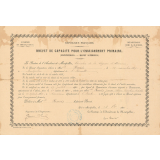 Brevet de capacité pour l'enseignement primaire (Institutrices - Brevet supérieur).