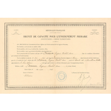Brevet de capacité pour l'enseignement primaire (Institutrices - Brevet élémentaire).