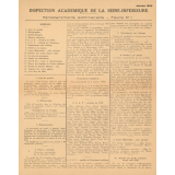 Renseignements Administratifs. feuille N° 1. Janvier 1944