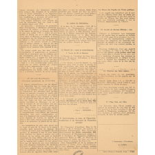 Renseignements Administratifs. feuille N° 1. Janvier 1944