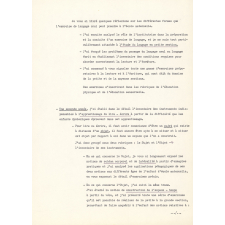 Réunion de rentrée. Langage écrit. Année scolaire 1971-1972.
