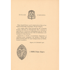 Compte rendu de conférences pédagogiques dans les maisons d'Enseignement secondaire du diocèse d'Angers. Année scolaire 1911-1912.