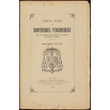 Compte rendu de conférences pédagogiques dans les maisons d'Enseignement secondaire du diocèse d'Angers. Année scolaire 1912-1913.