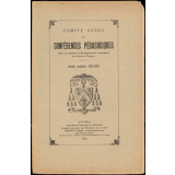 Compte rendu de conférences pédagogiques dans les maisons d'Enseignement secondaire du diocèse d'Angers. Année scolaire 1922-1923.