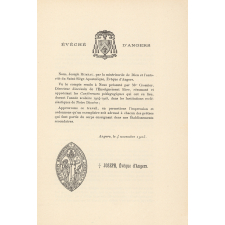 Compte rendu de conférences pédagogiques dans les maisons d'Enseignement secondaire du diocèse d'Angers. Année scolaire 1924-1925.