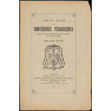 Compte rendu de conférences pédagogiques dans les maisons d'Enseignement secondaire du diocèse d'Angers. Année scolaire 1926-1927.