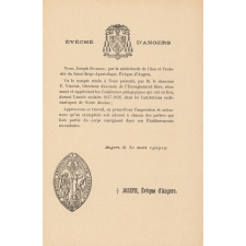 Compte rendu de conférences pédagogiques dans les maisons d'Enseignement secondaire du diocèse d'Angers. Année scolaire 1927-1928.