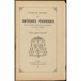 Compte rendu de conférences pédagogiques dans les maisons d'Enseignement secondaire du diocèse d'Angers. Année scolaire 1934-1935.