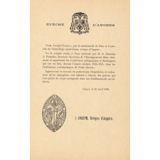 Compte rendu de conférences pédagogiques dans les maisons d'Enseignement secondaire du diocèse d'Angers. Année scolaire 1934-1935.