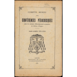 Compte rendu de conférences pédagogiques dans les maisons d'Enseignement secondaire du diocèse d'Angers. Année scolaire 1935-1936.
